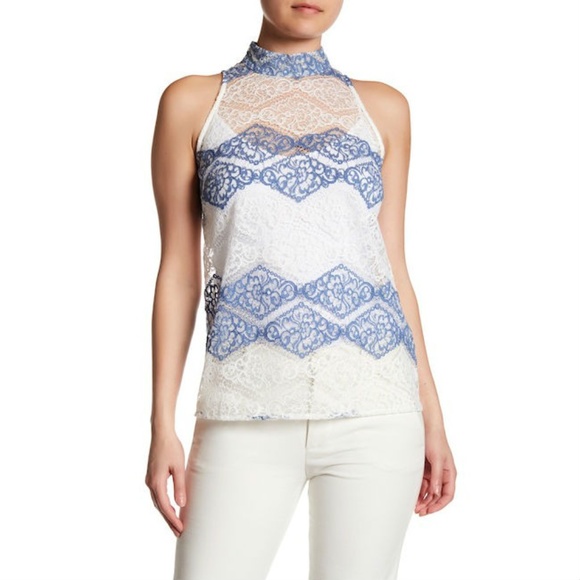 Laundry By Shelli Segal Tops - ❌SOLD❌ [Laundry] Shelli Segal Lace Mock Neck Top